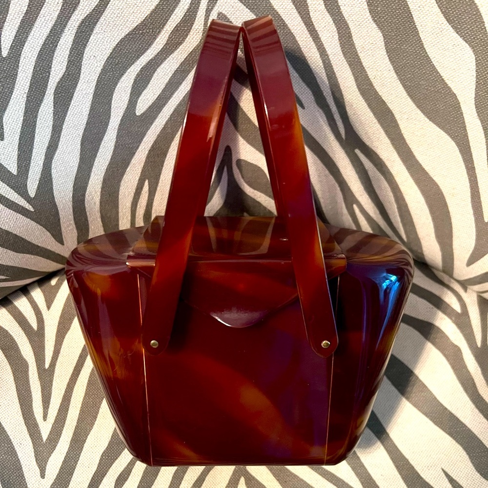 Vintage Lucite Box Handbag